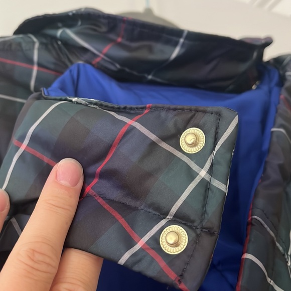 JCREW Plaid Puff Vest with Removable Hood - Picture 5 of 5